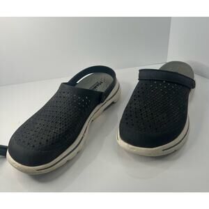 Skechers Foamies Ultra Go Black Gray Slip On‎ Perforated Clog Comfort Shoes 13
